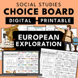 European Exploration | Social Studies Unit Choice Board Ac