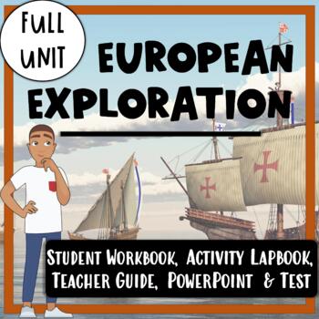 Preview of European Exploration Unit- Reading Passages, Lapbook, PowerPoint, and Test!