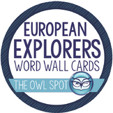 European Exploration Vocabulary / Word Wall Cards