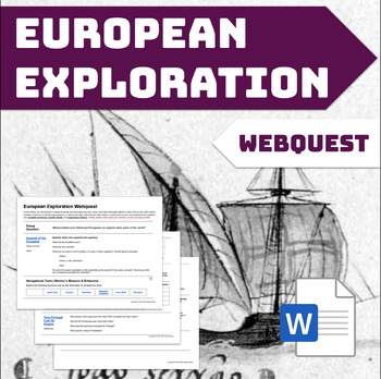 Preview of European Exploration Webquest