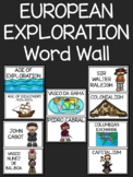 European Exploration Illustrated Word Wall