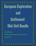 European Exploration and Settlement Mini Unit Bundle