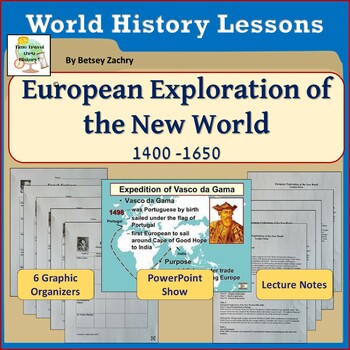 Preview of European Exploration of the New World Lesson Plans (PowerPoint, Lecture Notes +)