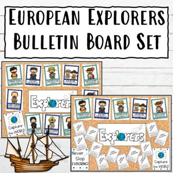 Preview of European Explorers 5th Grade Bulletin Board Set | Age of Exploration Decor