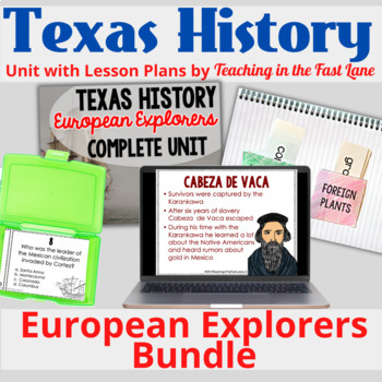 Preview of European Explorers in Texas Bundle - Texas History Activities for Explorers