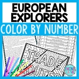 European Explorers Color by Number, Reading Passage and Te