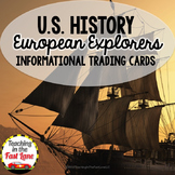 European Explorers Informational Trading Cards - US History