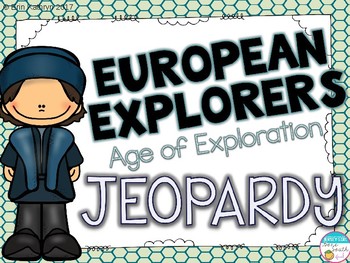Preview of European Explorers Jeopardy Review Game- Columbus, Leon, Cabot, Hudson