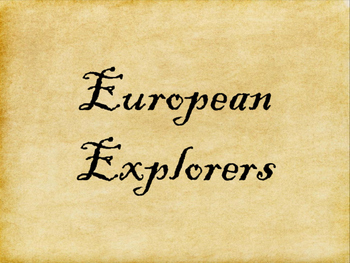 Preview of European Explorers Poster Set (Maps and Portraits)
