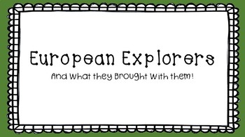 Preview of European Explorers Presentation