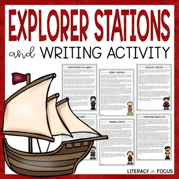 Preview of European Explorers Reading Passages and Activities