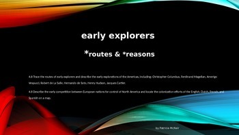 Preview of European Explorers Routes & Reasons (interactive w/students)