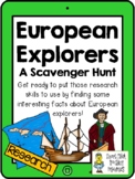 European Explorers - Scavenger Hunt Activity and KEY