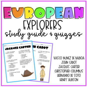 Preview of European Explorers Study Guide & Quizzes