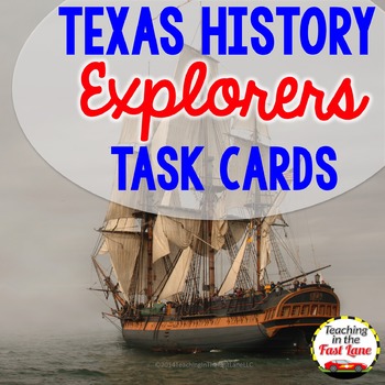 Preview of European Explorers Task Cards - Texas History Activities for 4th Grade