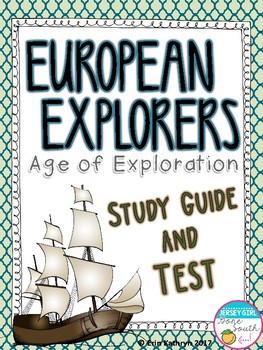 Preview of European Explorers - Age of Exploration Study Guide and Test