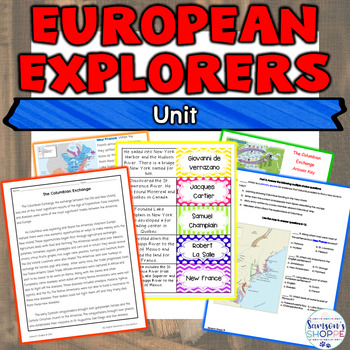 Preview of European Explorers Unit 