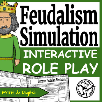 Preview of European Feudal System Simulation - Middle Ages Medieval Europe Activity