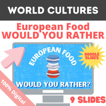 Preview of European Food Would you Rather- Fun Virtual Cultural Activity!
