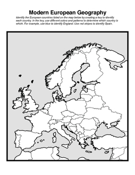 European Geography Map Worksheet By The Wonderful World Of History   Original 2303142 1 