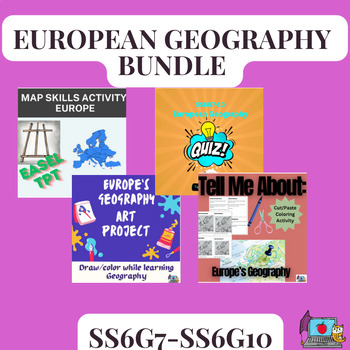 Preview of European Geography Package of Activities, Projects & Assessments ~ Europe Bundle
