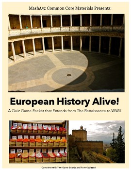Preview of European History Alive! - Quiz Game & Review Packet