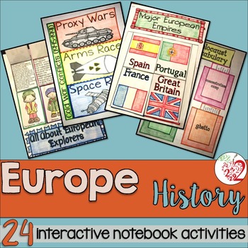 Preview of European History Social Studies Interactive Notebook Activities, World History