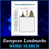 European Landmarks Word Search Puzzle