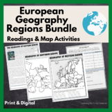 European Regional Geography Bundle Readings & Map Activiti