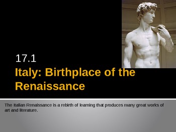 Preview of European Renaissance PowerPoint, Activators, Activities.  History 101
