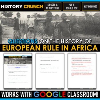 Preview of European Rule in Africa - Questions and Key (Google Doc Included)