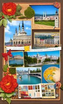 Preview of European Scrapbook, Lessons, and Assessments