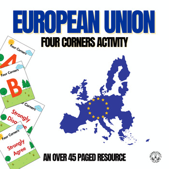 Preview of European Union Four Corners Activity: Grades 6-12