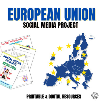 Preview of European Union Social Media & Gallery Walk Project with Digital Resources