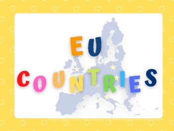 Preview of European Union countries flags cards