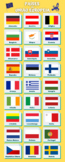 European Union countries poster in Portuguese