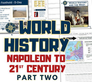 Preview of World History Course 2 - Complete Curriculum - Projects, Activities & Lessons
