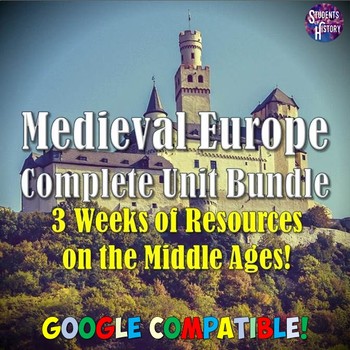 Preview of Middle Ages & Medieval Europe Unit Plan Bundle: Projects, Activities, & Lessons
