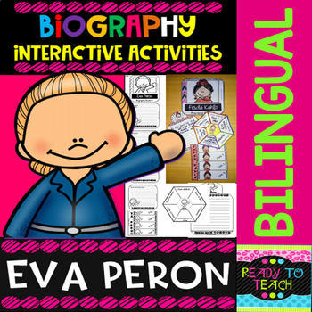 Preview of Eva Peron - Interactive Activities - Dual Language