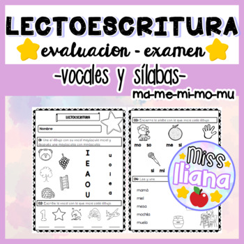 Evaluación by Iliana | TPT