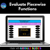 Evaluate Piecewise Functions Scavenger Hunt | Google™ Slides