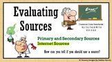 Evaluating Resources Internet Website Research Primary Sec