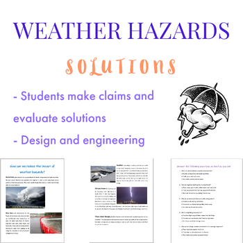 Preview of Evaluate and design solutions to natural weather hazards