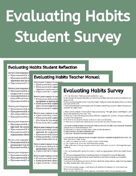 Preview of Evaluating Academic Habits Survey