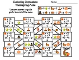Evaluating Algebraic Expressions Activity: Thanksgiving Math Maze