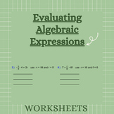 Evaluating Algebraic Expressions Activity: with Order of O