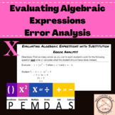 Evaluating Algebraic Expressions with Substitution Error A