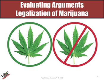 Preview of Argument Analysis Activity "Legalization of Marijuana"