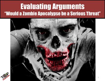 Preview of Halloween Argument Analysis Surviving a  Zombie Apocalypse