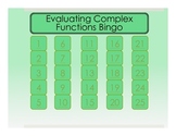 Evaluating Complex Functions Bingo